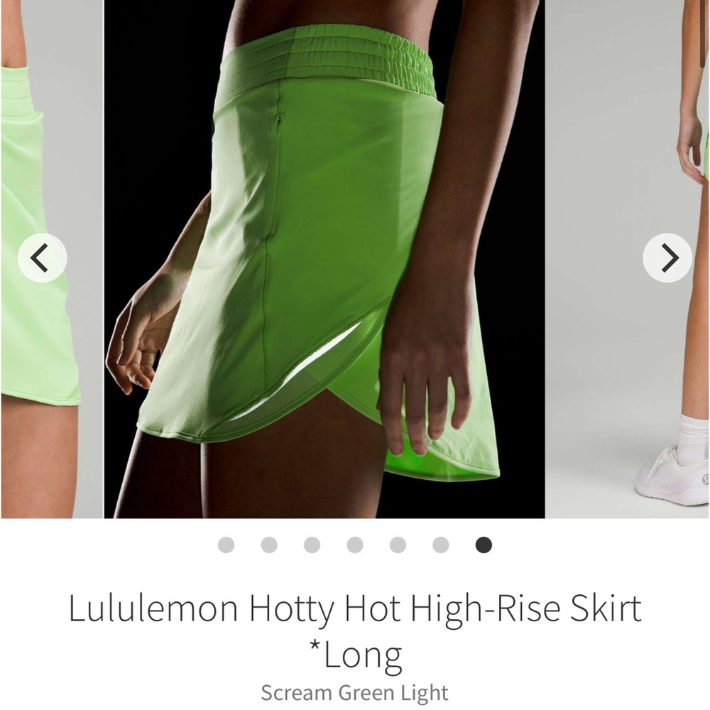 Lululemon Hotty Hot High-Rise Skirt *Long sz-2
Scream Green Light